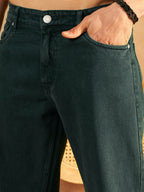 Green Baggy Korean Jeans
