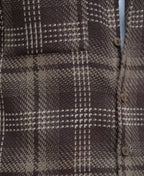 Brown Structured Checks Shirt