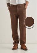 Chestnut Brown Linen Pant