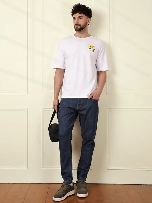 Be Lazy White Oversized T-Shirt