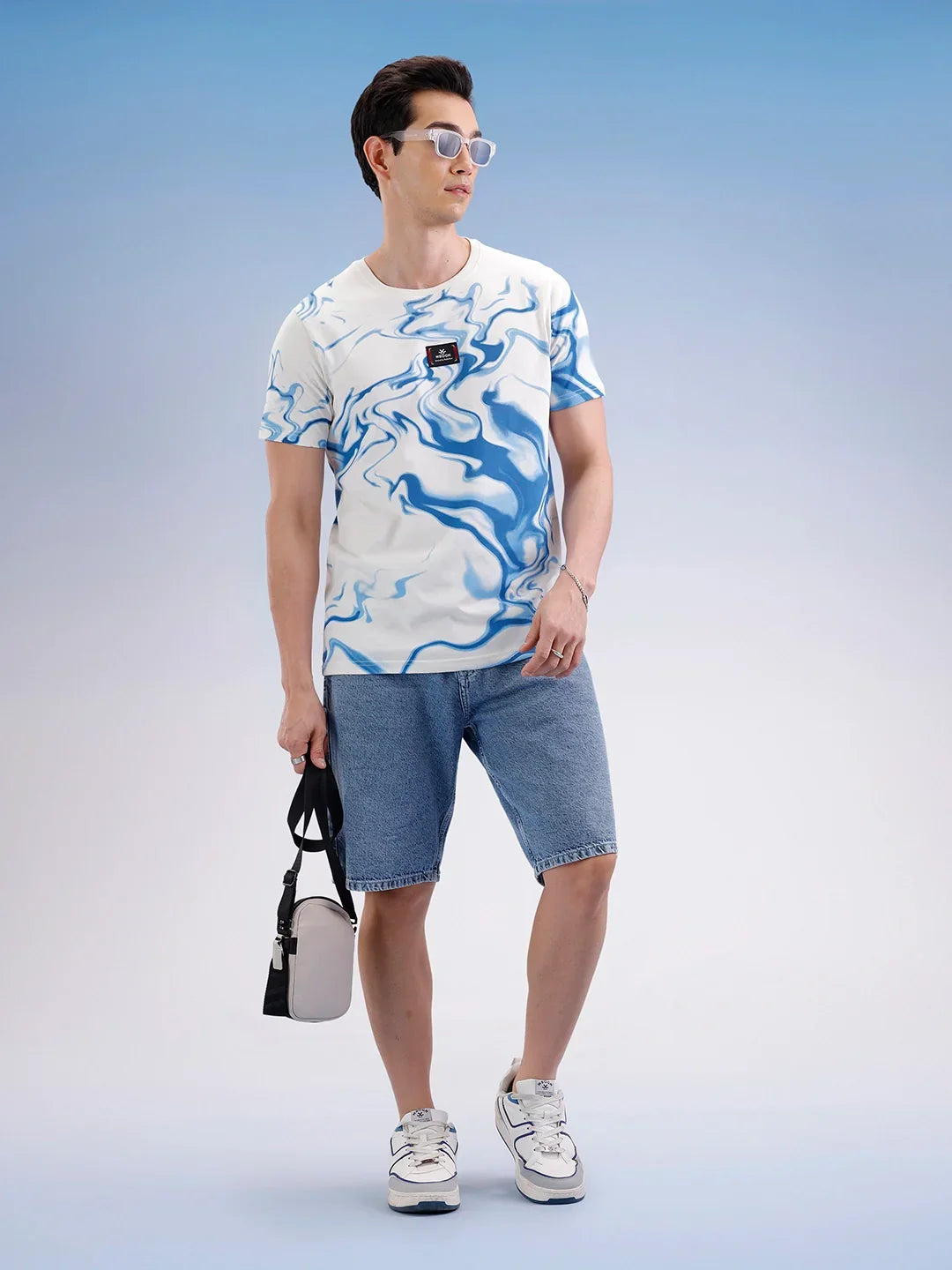 Slim Fit Classic Placement Printed T-Shirt  | Off White