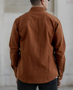Tan Oxford Shirt 100% Cotton