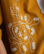 Light Brown Embroidered Shirt