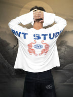 TWIN TIGERS WAFFLE WHITE T-SHIRT