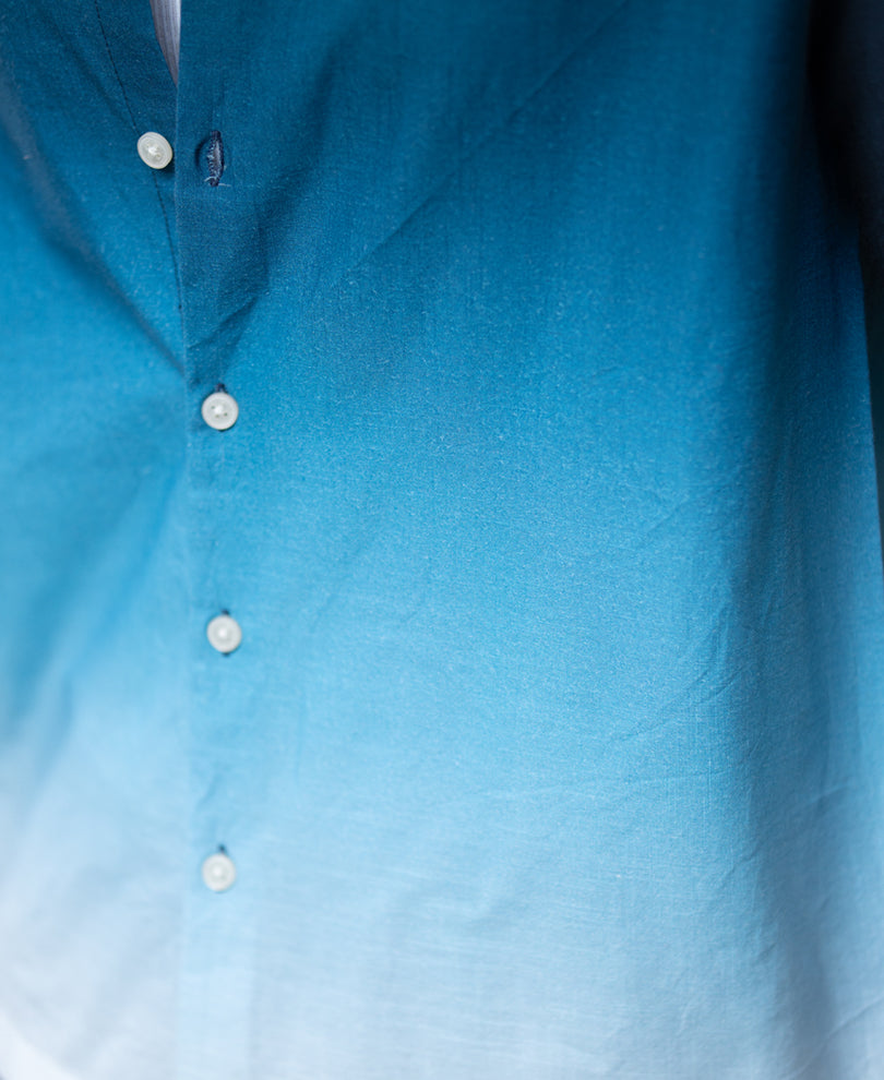 Dark Navy Ombre Shirt 100% Cotton