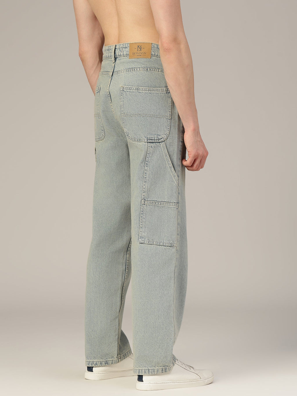Light Blue Baggy Fit Carpenter Jeans