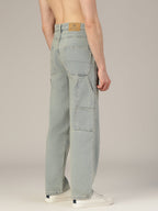 Light Blue Baggy Fit Carpenter Jeans