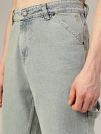 Light Blue Baggy Fit Carpenter Jeans