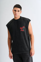 Black Guns N Roses Oversized Tank
