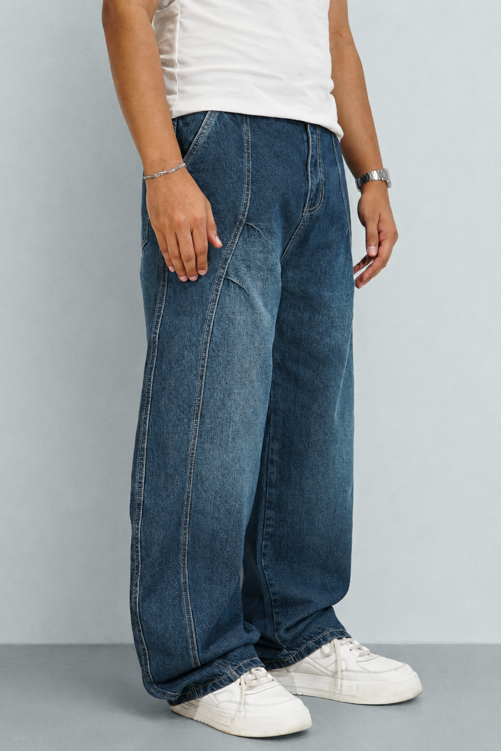 Blue Fracture Japan Baggy Jeans