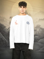 TWIN TIGERS WAFFLE WHITE T-SHIRT
