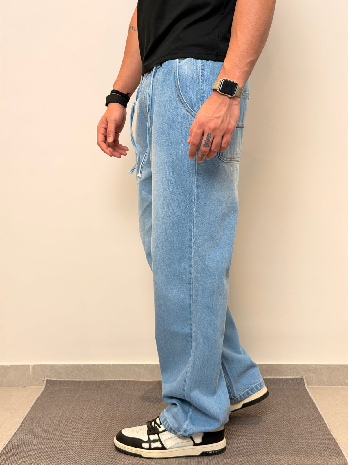 Blue Sprint Baggy Joggers