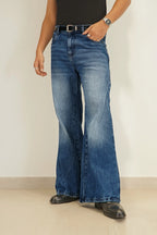 Space Matter Blue Bootcut Jeans