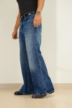 Space Matter Blue Bootcut Jeans