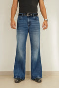 Space Matter Blue Bootcut Jeans
