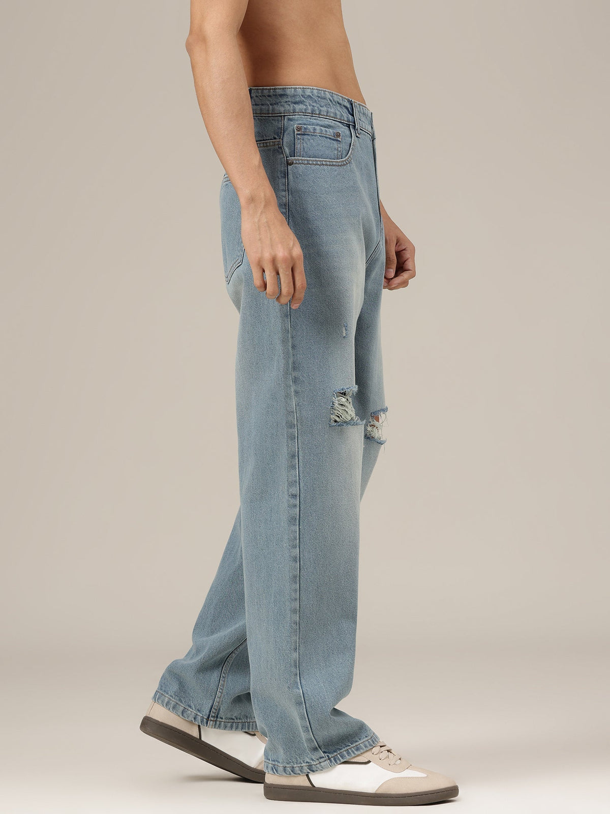Heritage Distress BaggyJeans