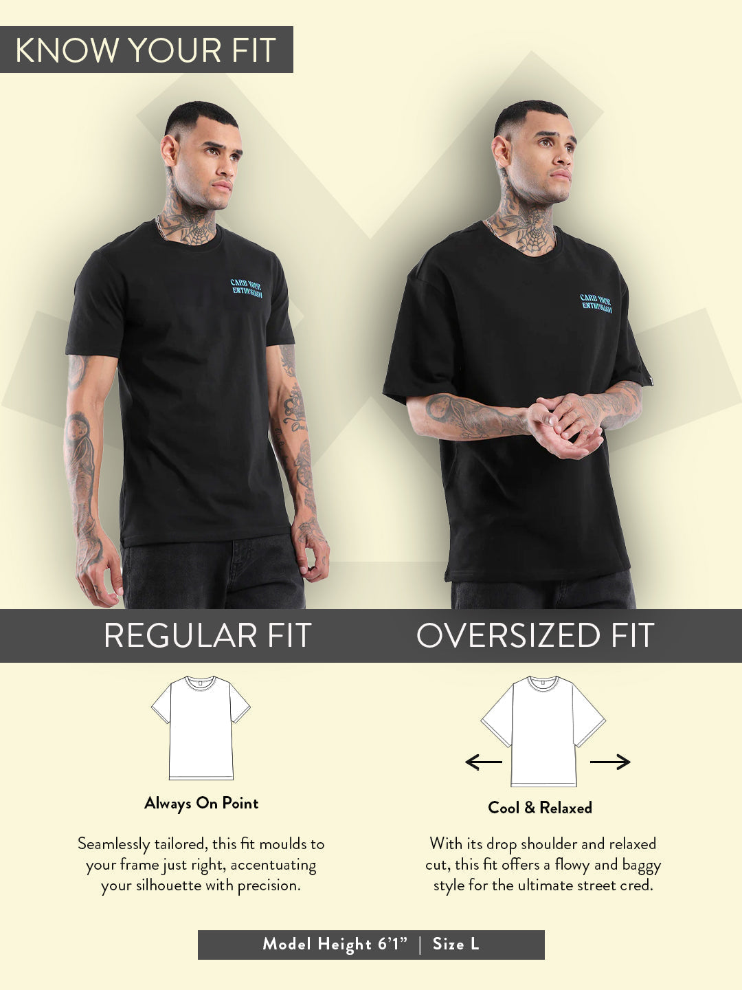 Heavy GSM Placement Print T-Shirt | Lime Green